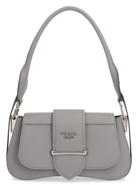 gray prada purse|baguette bag prada.